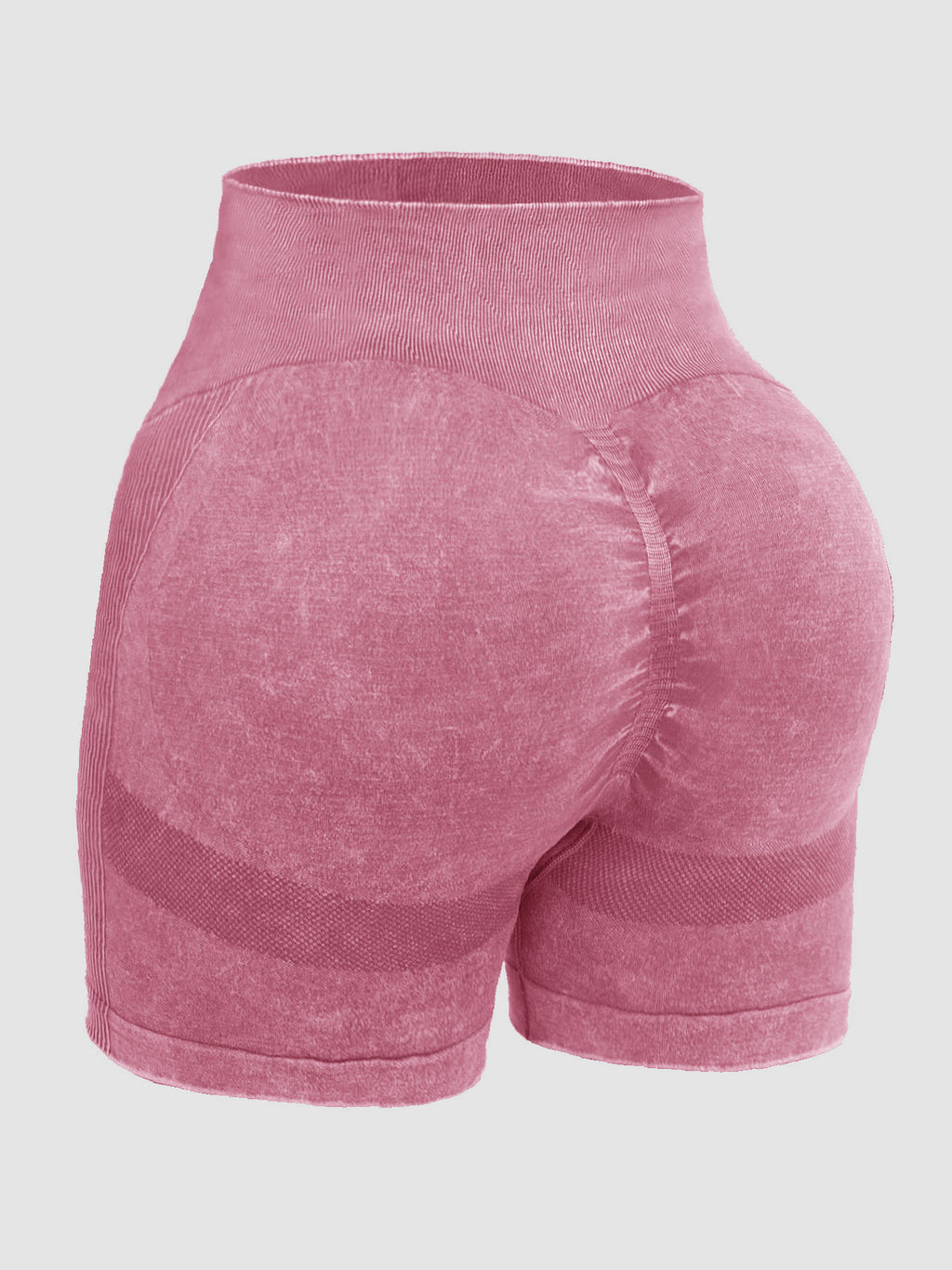 Buy Washed High Waist Active Shorts by Faz