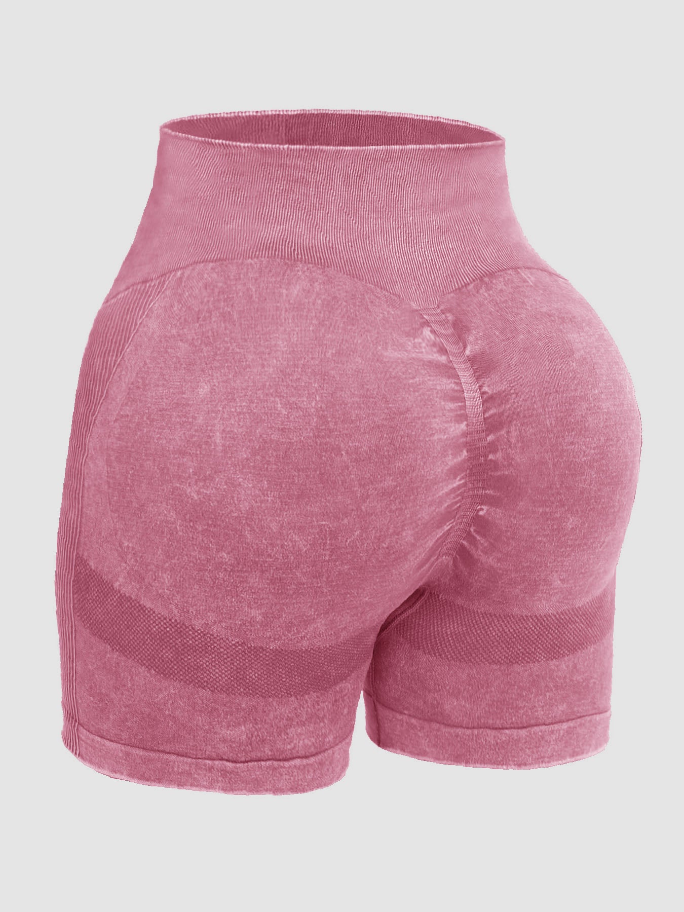 Buy Washed High Waist Active Shorts by Faz