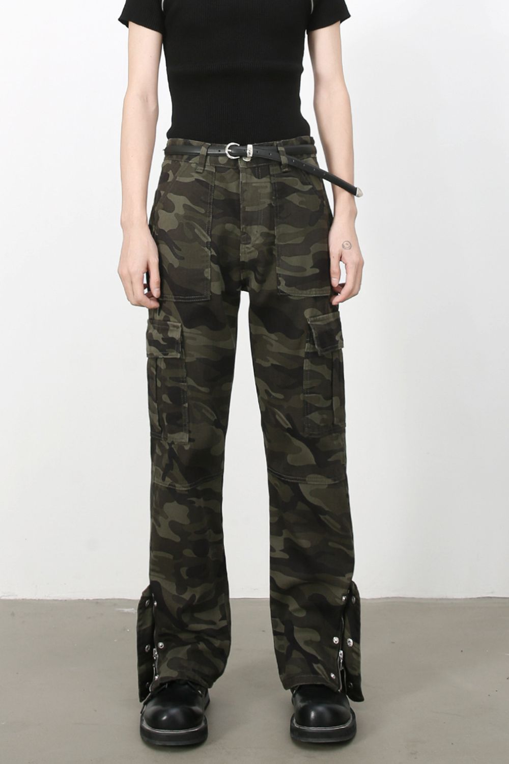 Buy Men's Camouflage Jeans with Cargo Pockets by Faz