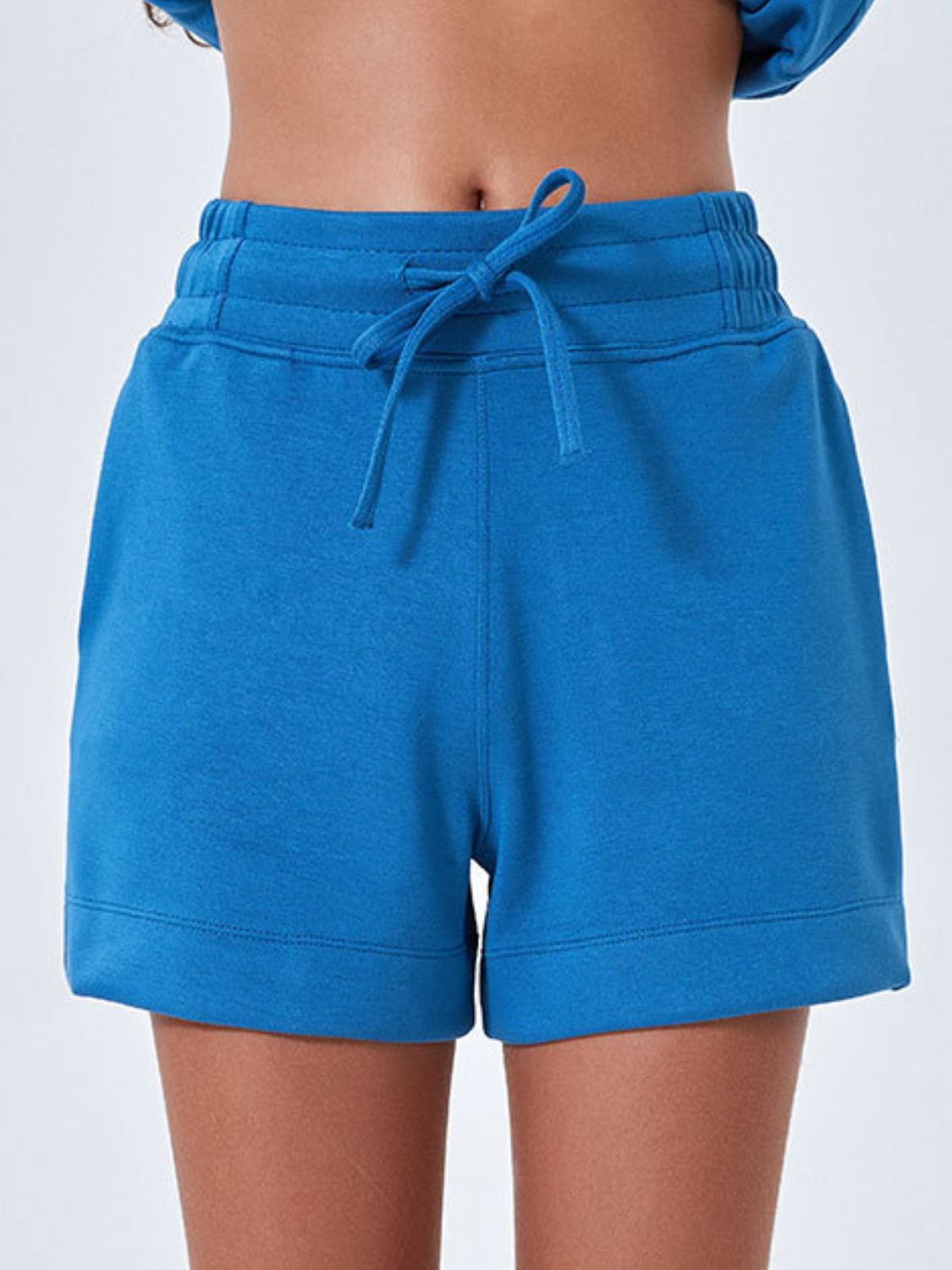 Buy Drawstring Solid Color Shorts with Pockets by Faz