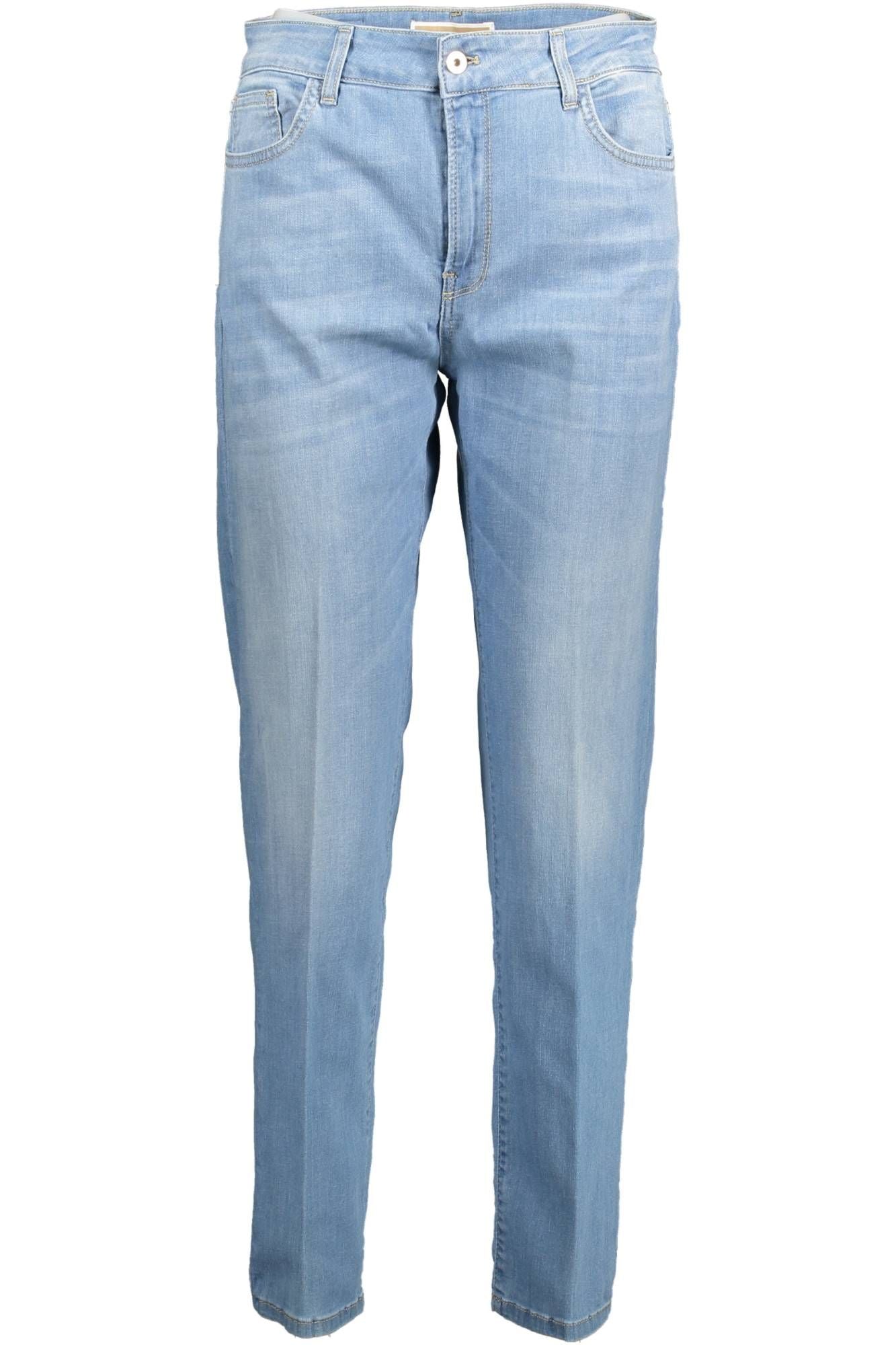 Light Blue Cotton Women Jeans