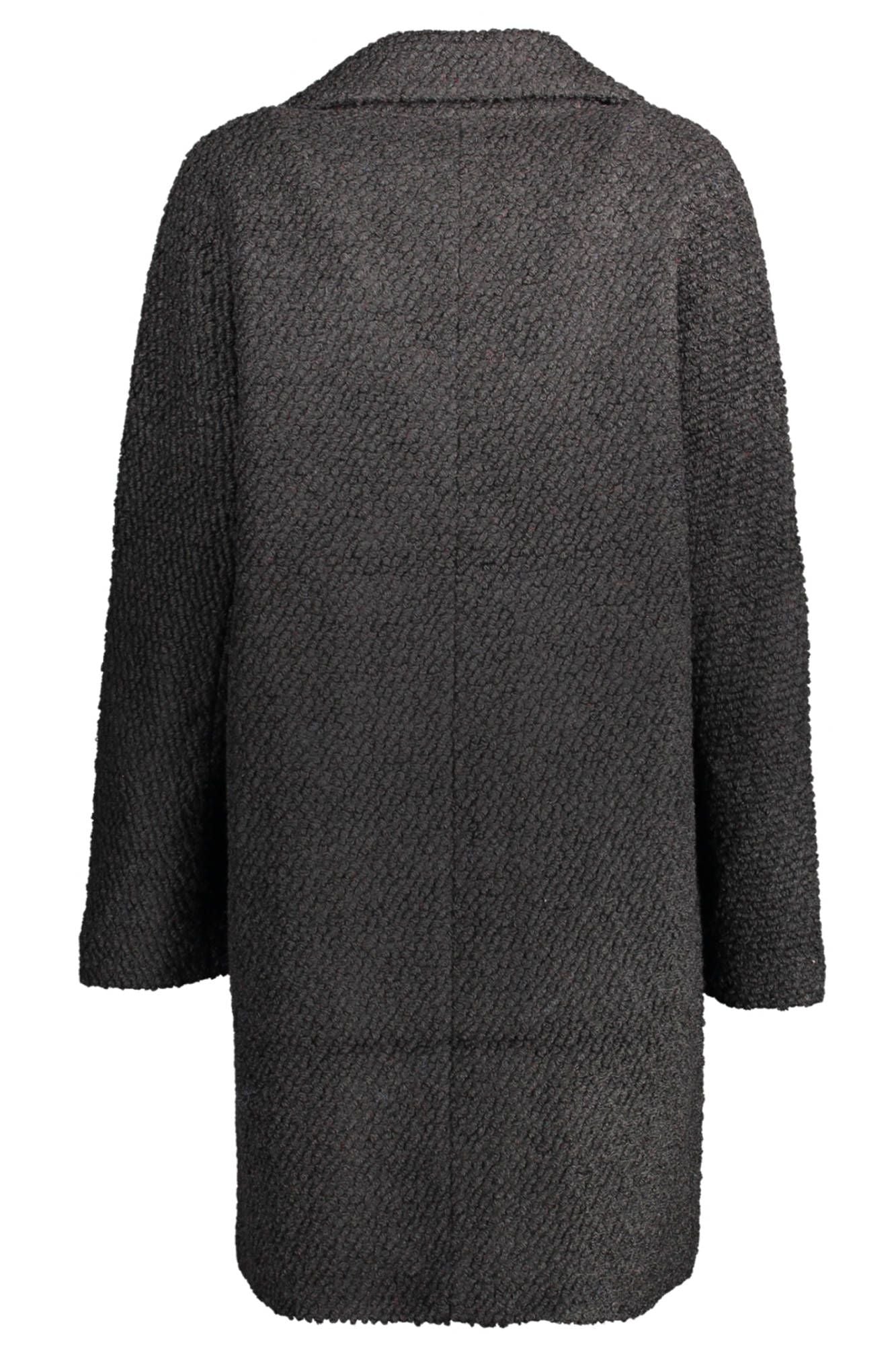 Black Wool Women Coat