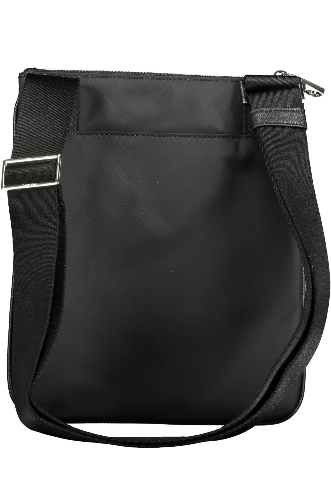 Black Polyester Men Shoulder Bag