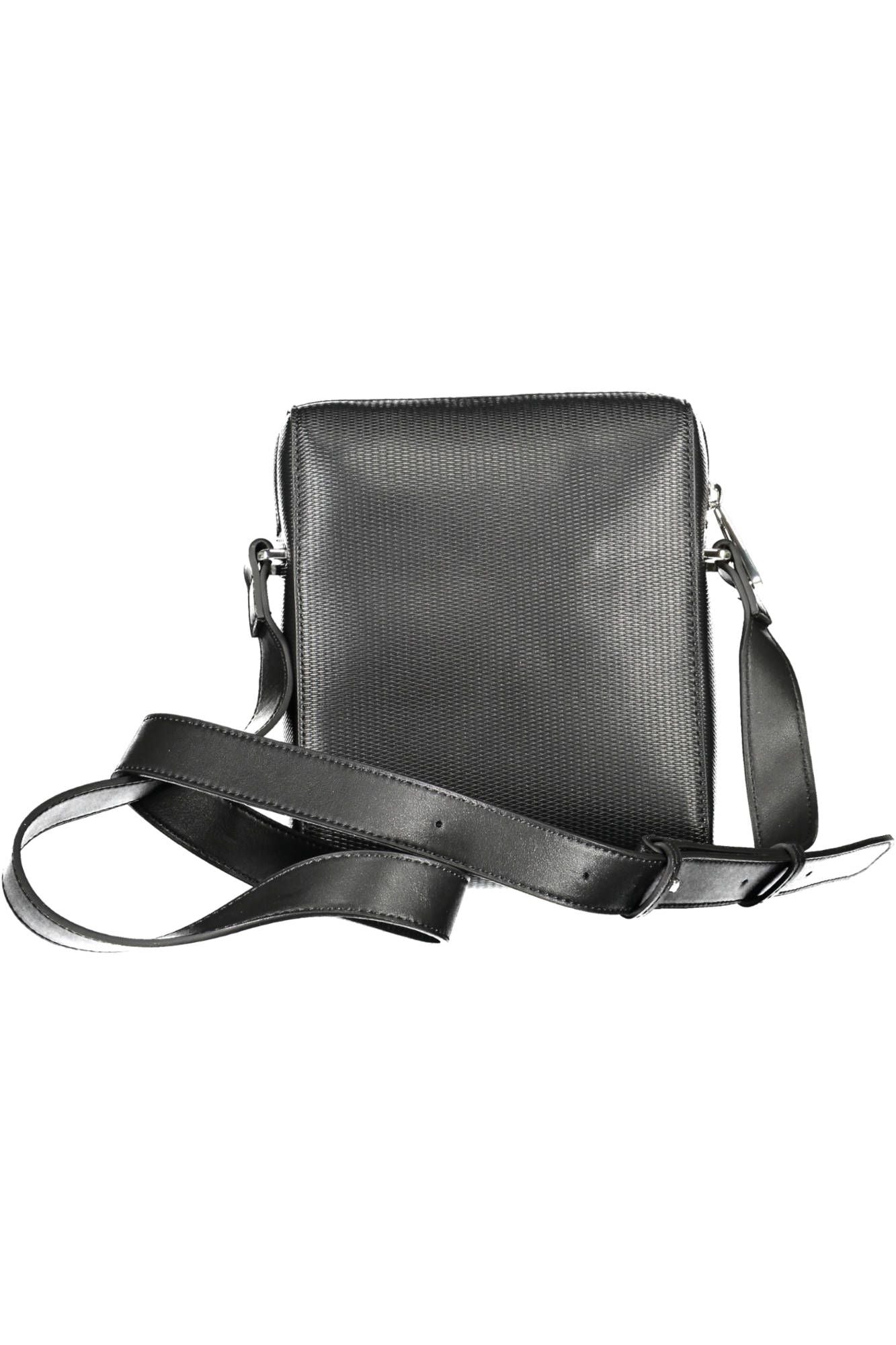 Black Polyester Men Shoulder Bag