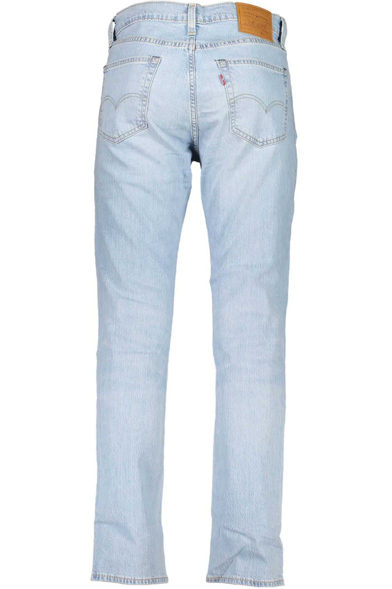 Light Blue Cotton Men Jeans