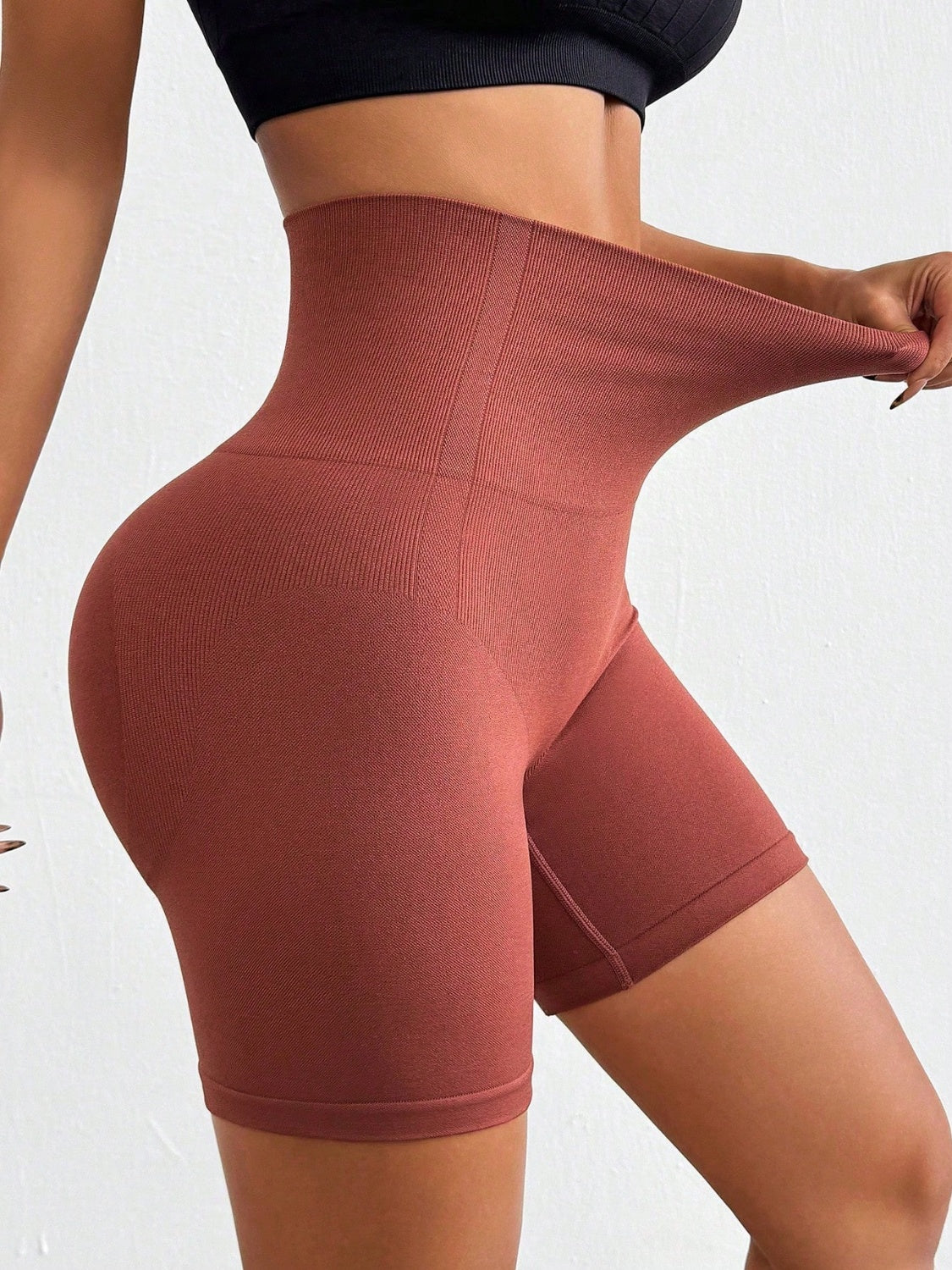 Buy Seamless High Waist Active Shorts by Faz