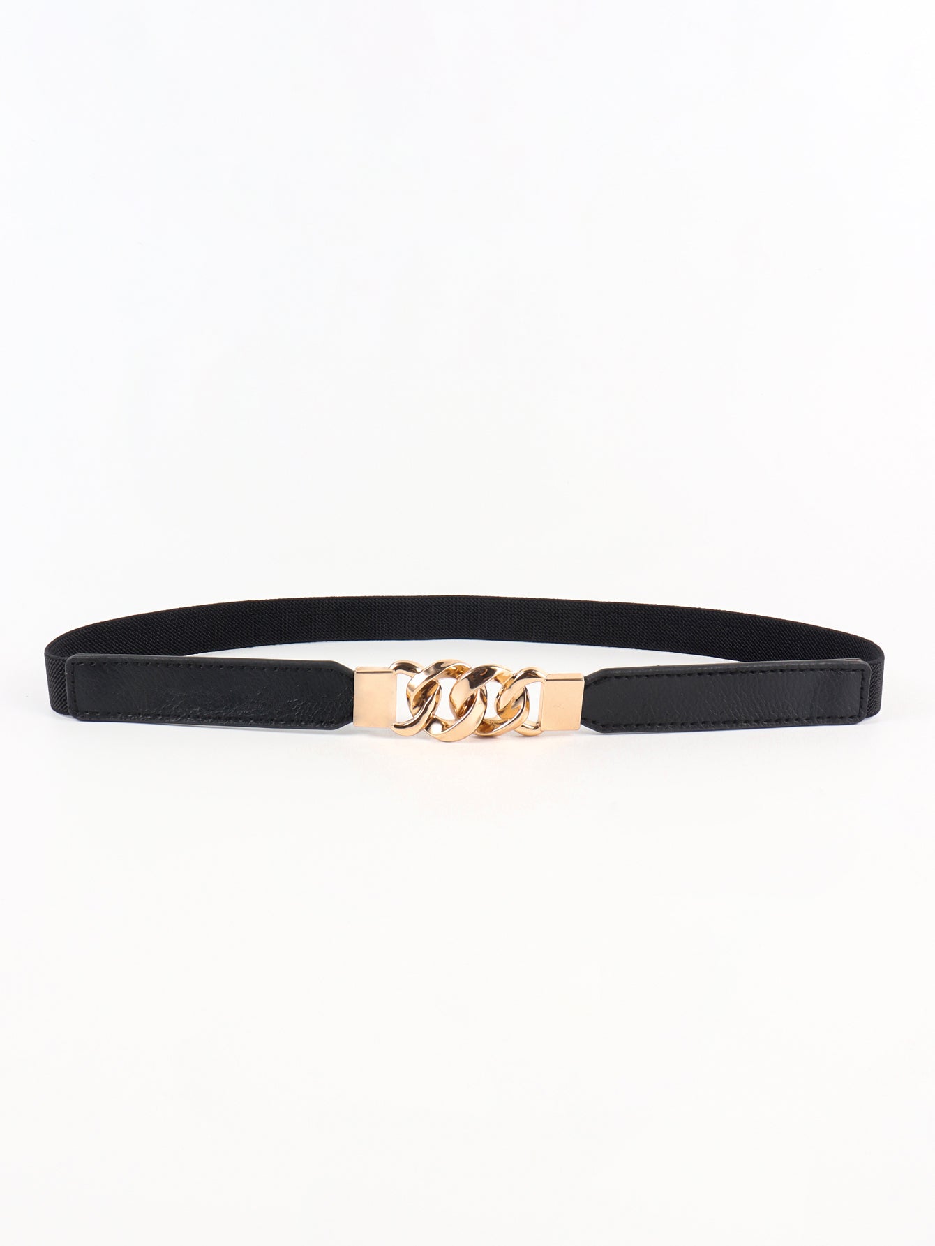 Buy Zinc Alloy Buckle Elastic PU Belt by Faz