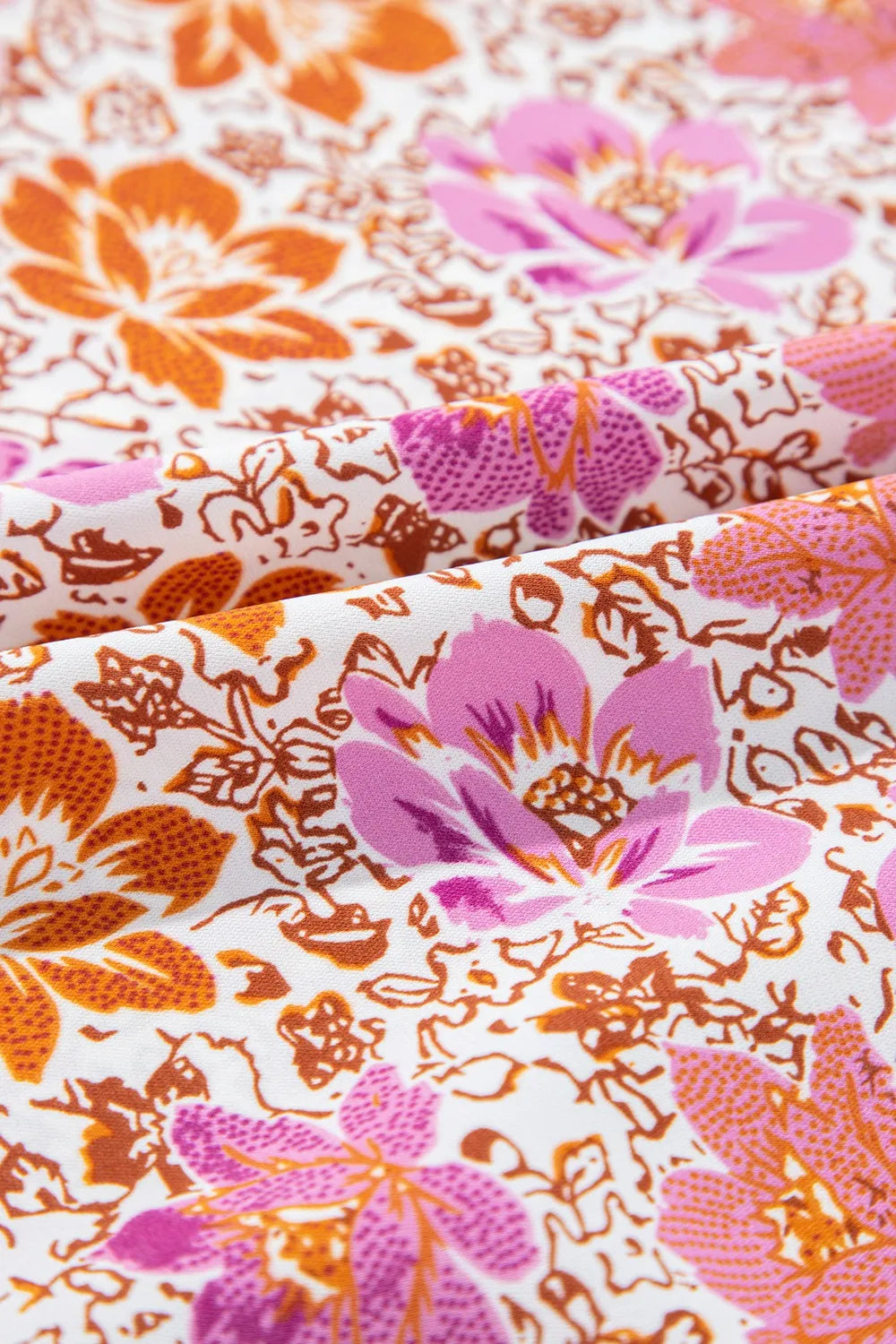 Buy Floral Square Neck Knotted Ruffle Midi Dress by Faz