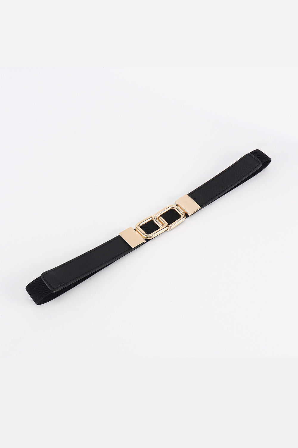 Buy Geometric Double Buckle Elastic Belt by Faz