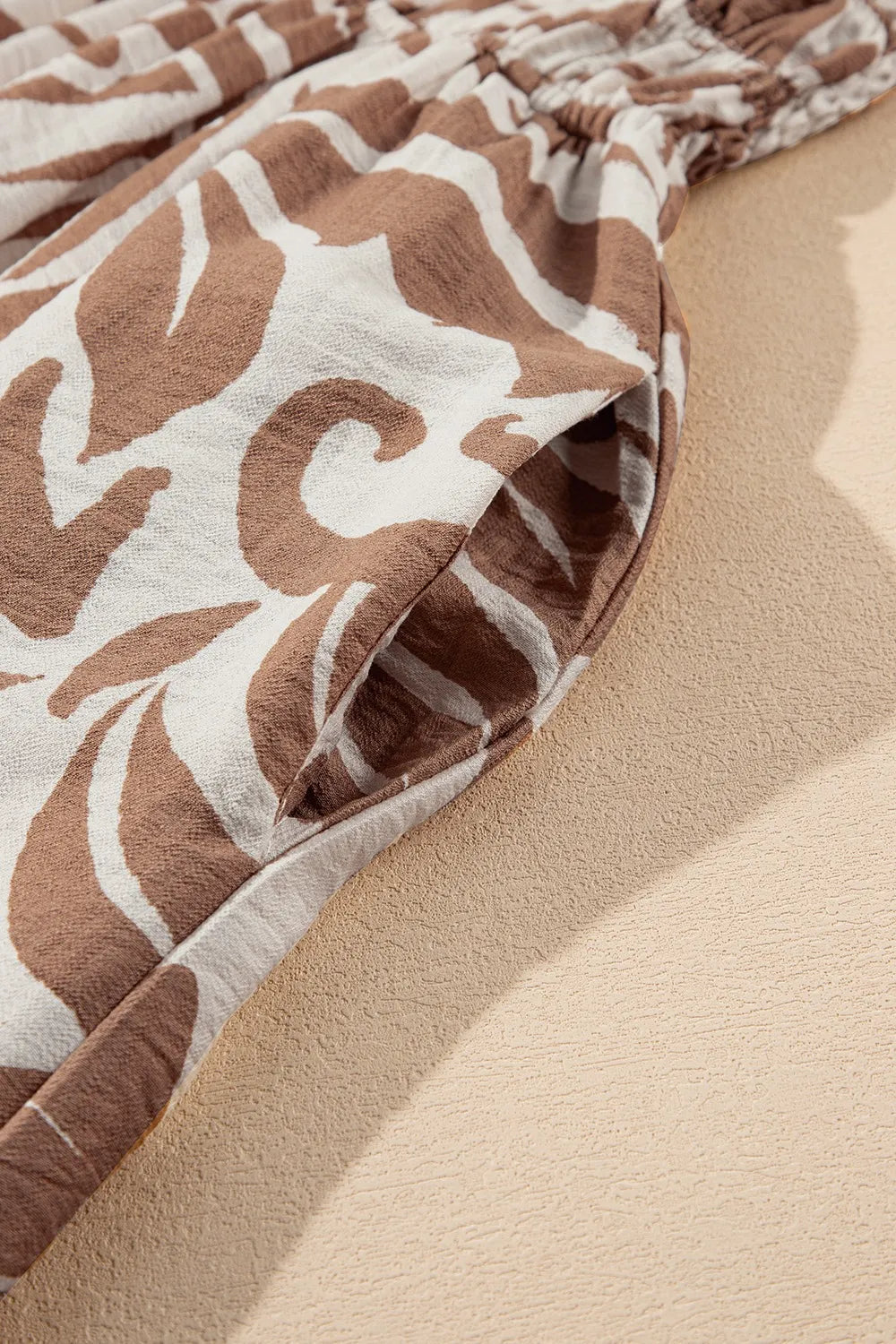 Buy Floral Shirred High Waist Spaghetti Straps Dress by Faz