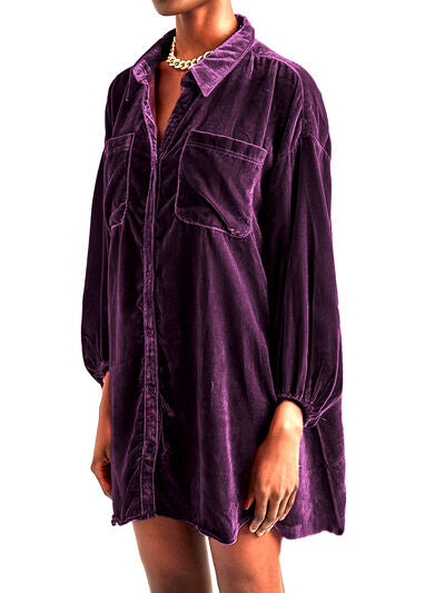 Buy Collared Neck Button Down Long Sleeve Shirt by Faz