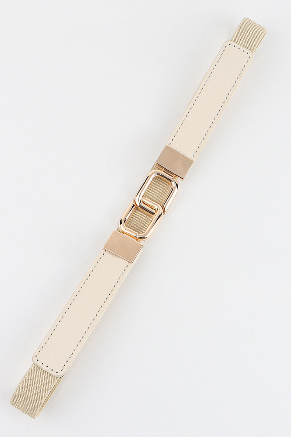Buy Geometric Double Buckle Elastic Belt by Faz