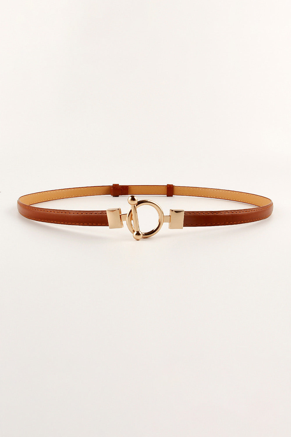 Buy Toggle Buckle Skinny PU Belt by Faz
