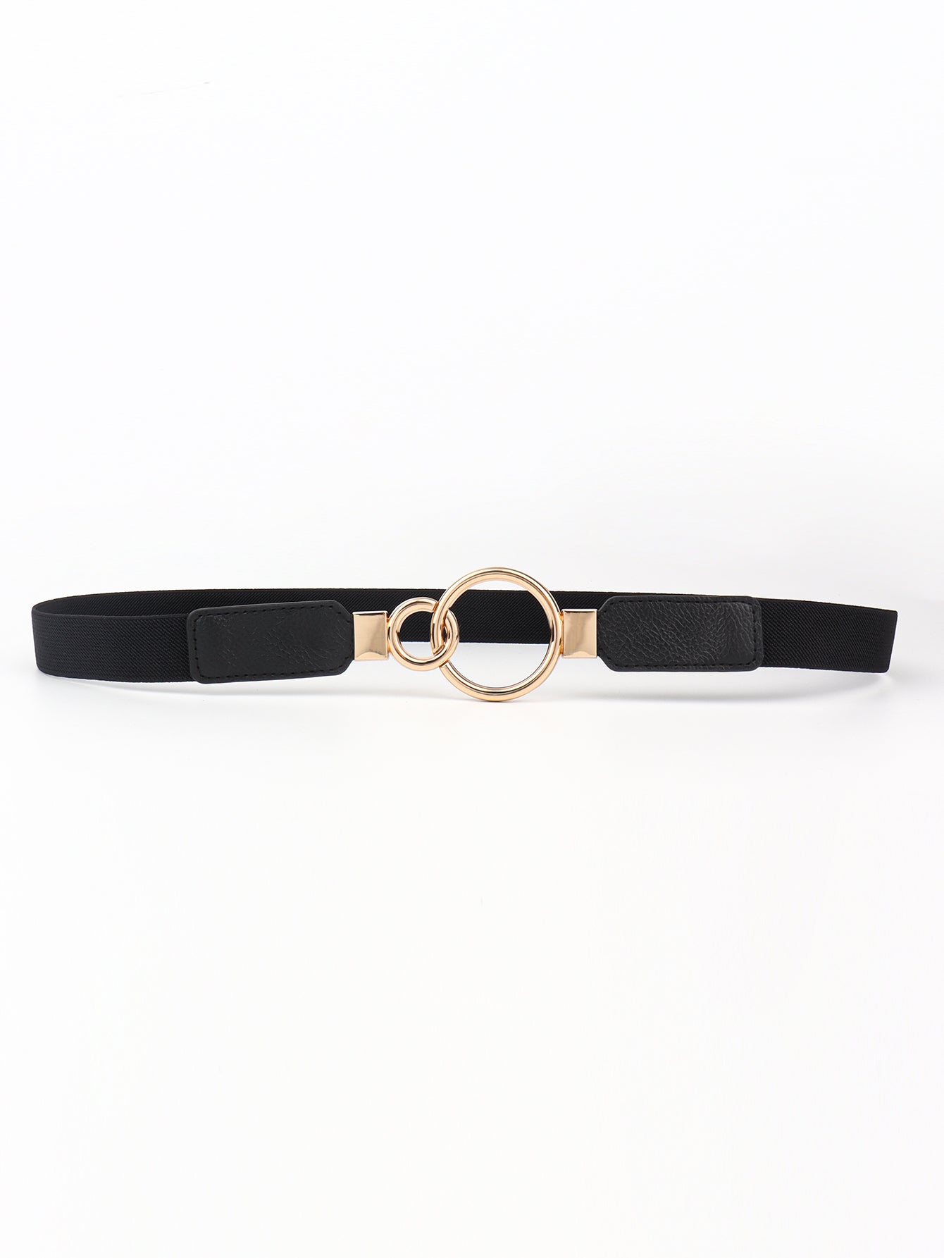Buy Double Ring Buckle Elastic PU Belt by Faz