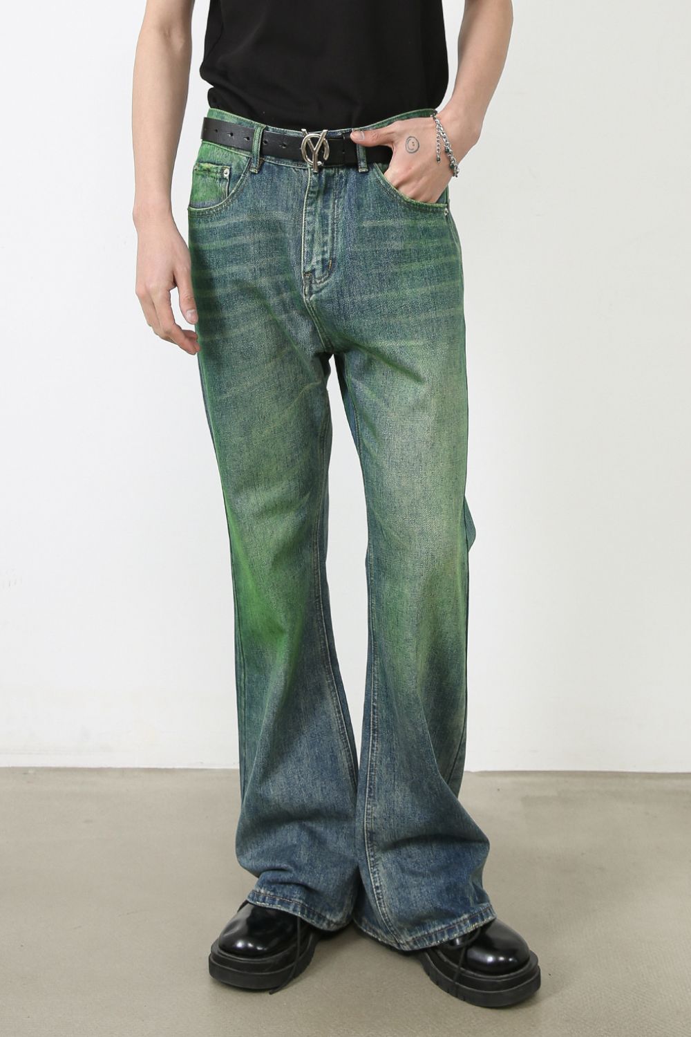 Buy Men's Bootcut Jeans with Pockets by Faz