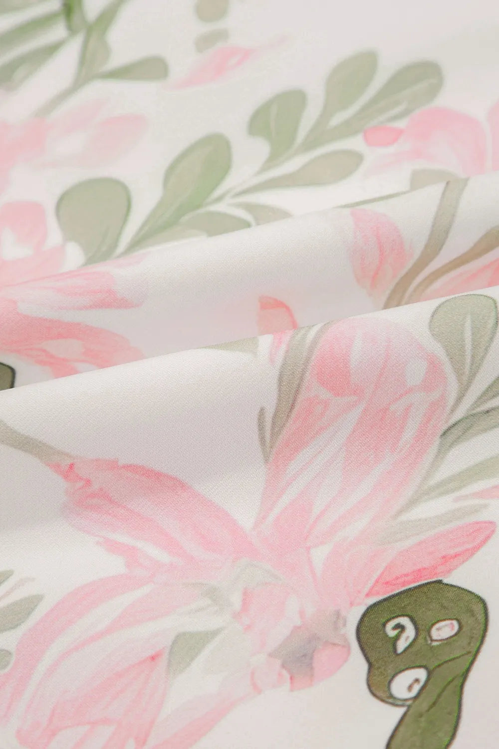 Buy Floral Contrast Edge Layered Short Sleeve Mini Dress by Faz