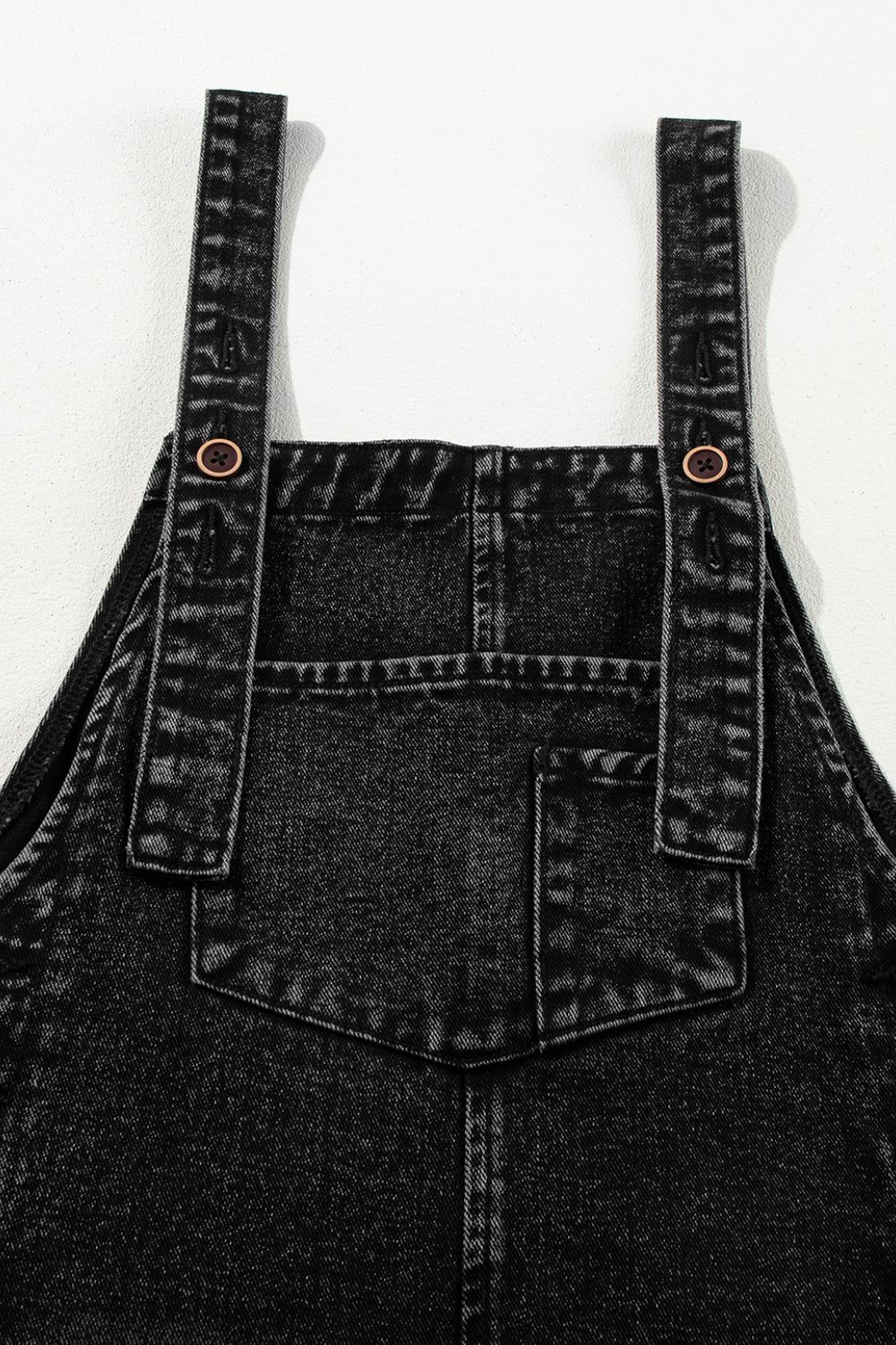Buy Distressed Wide Strap Denim Overalls by Faz