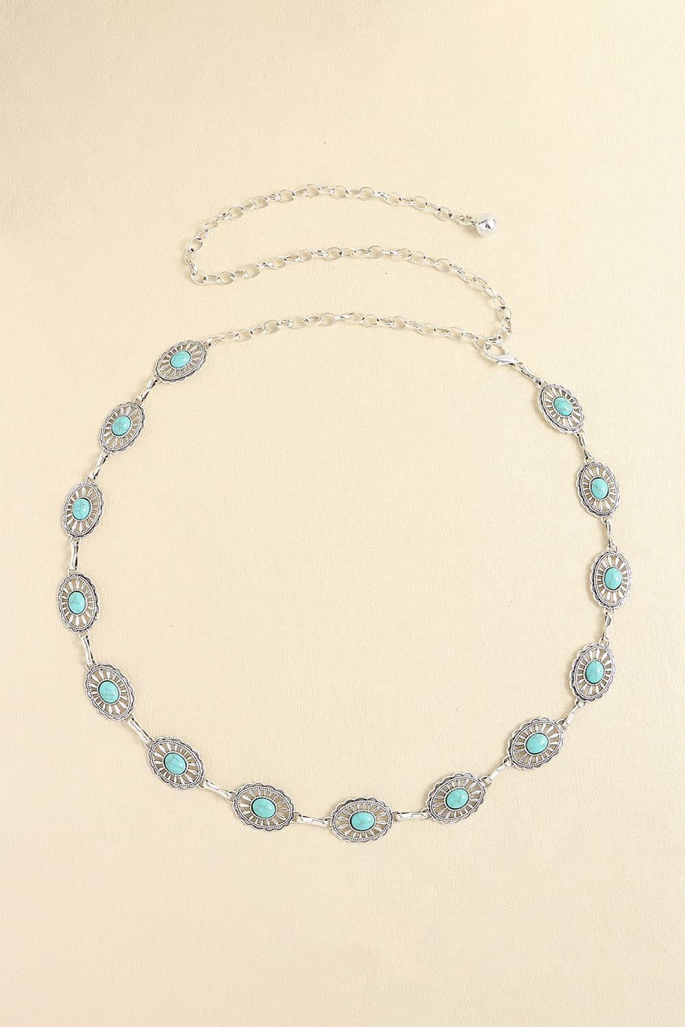 Buy Vintage Turquoise Alloy Belt by Faz