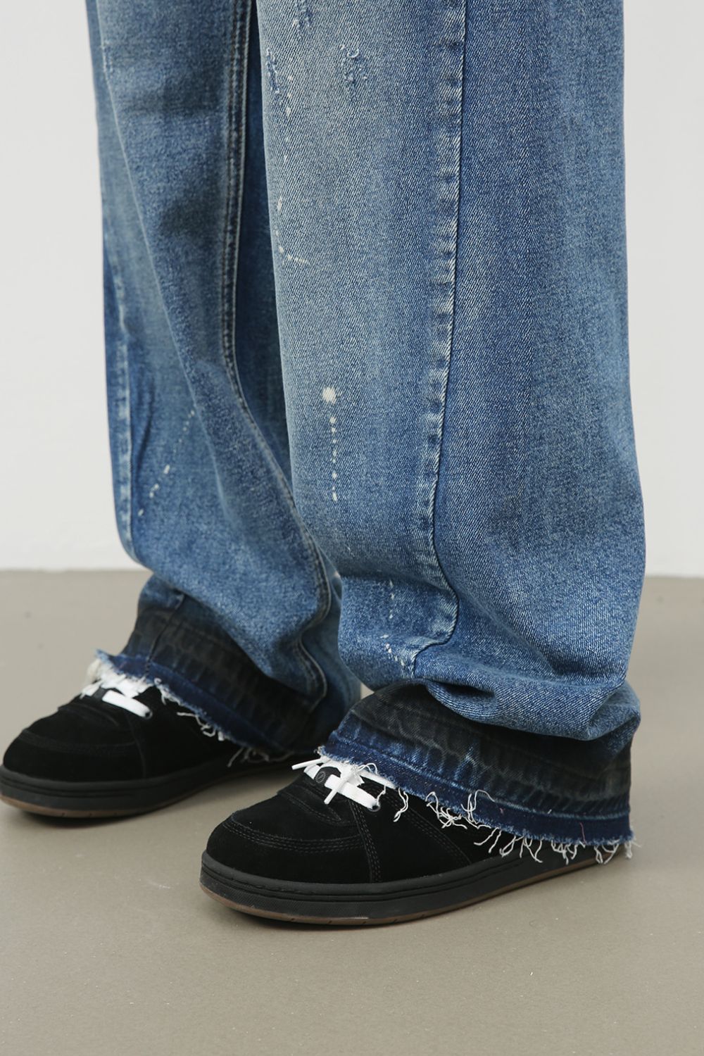 Buy Men's Raw Hem Baggy Jeans by Faz