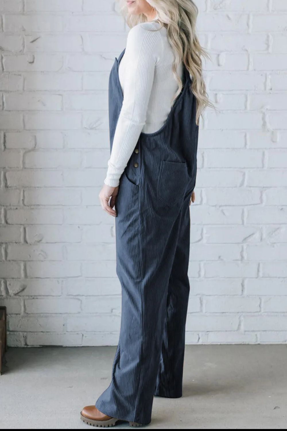 Buy Square Neck Wide Strap Overalls by Faz