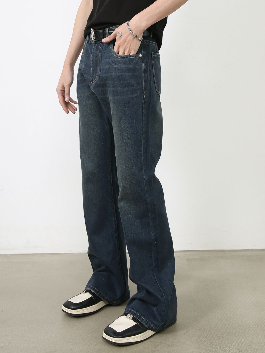 Buy Men's Bootcut Jeans with Pockets by Faz