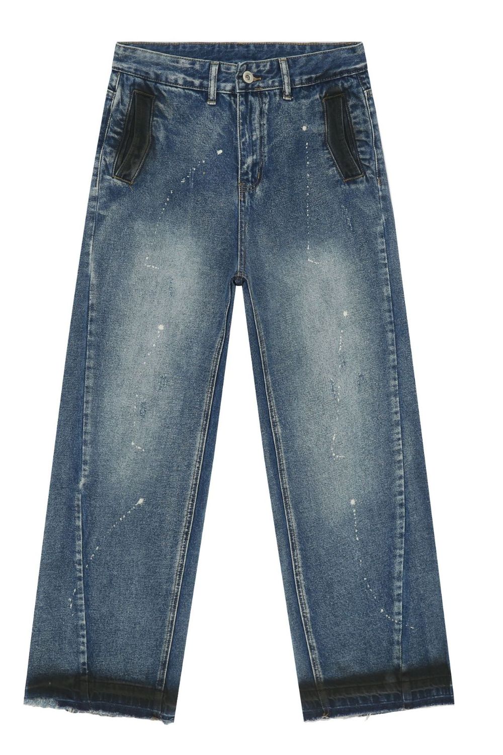Buy Men's Raw Hem Baggy Jeans by Faz