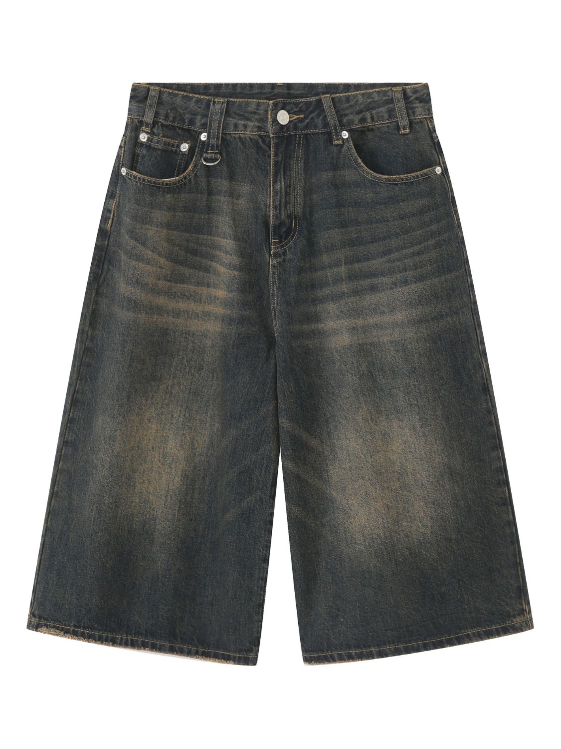 Buy Men's Wide Leg Denim Shorts by Faz