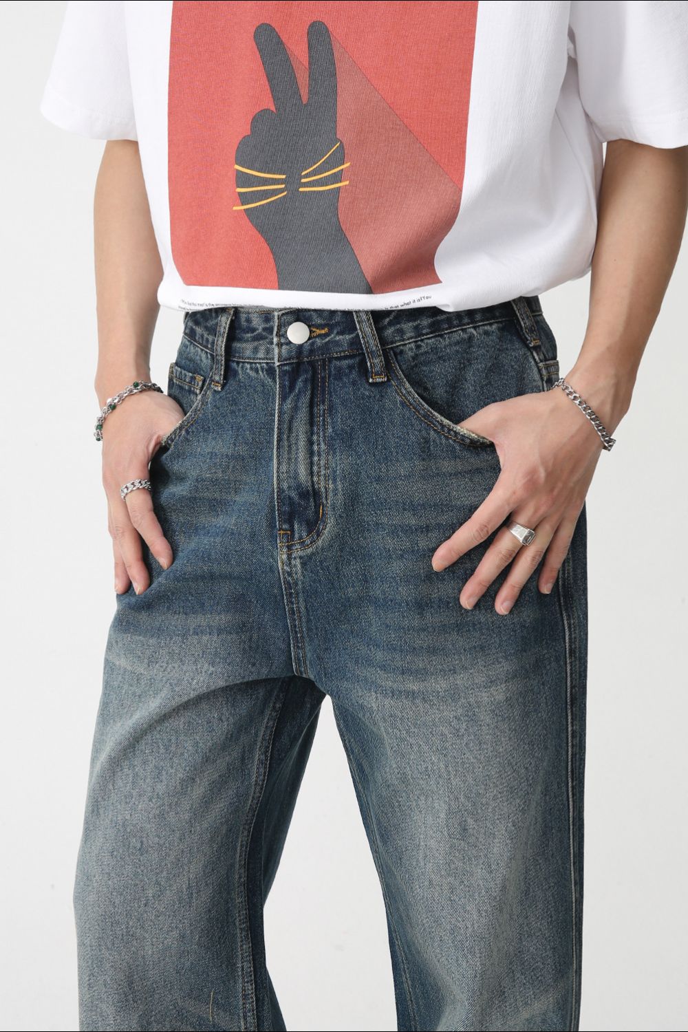 Buy Bootcut Jeans with Pockets by Faz