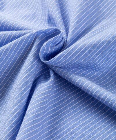 Buy Striped Collared Neck Long Sleeve Shirt by SYNZ