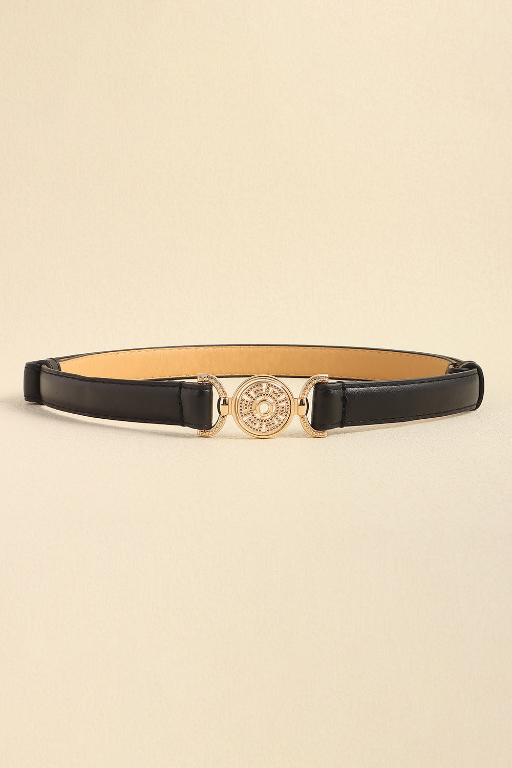 Buy Rhinestone Decor PU Leather Belt by Faz