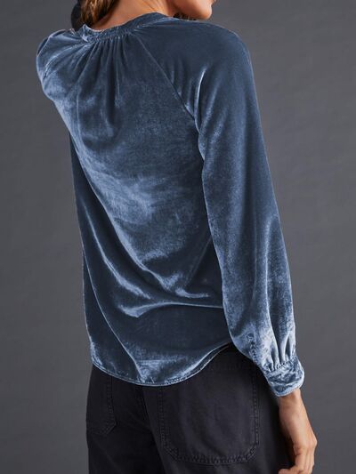 Buy Notched Button Down Long Sleeve Shirt by Faz