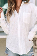 Buy Texture Collared Neck Long Sleeve Shirt by SYNZ