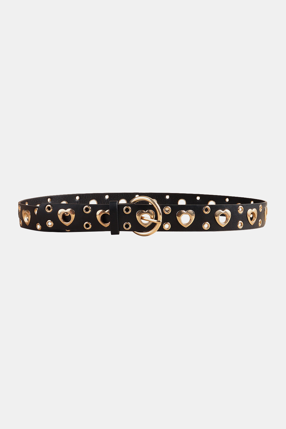 Buy Heart Shape Alloy Detail PU Leather Belt by Faz