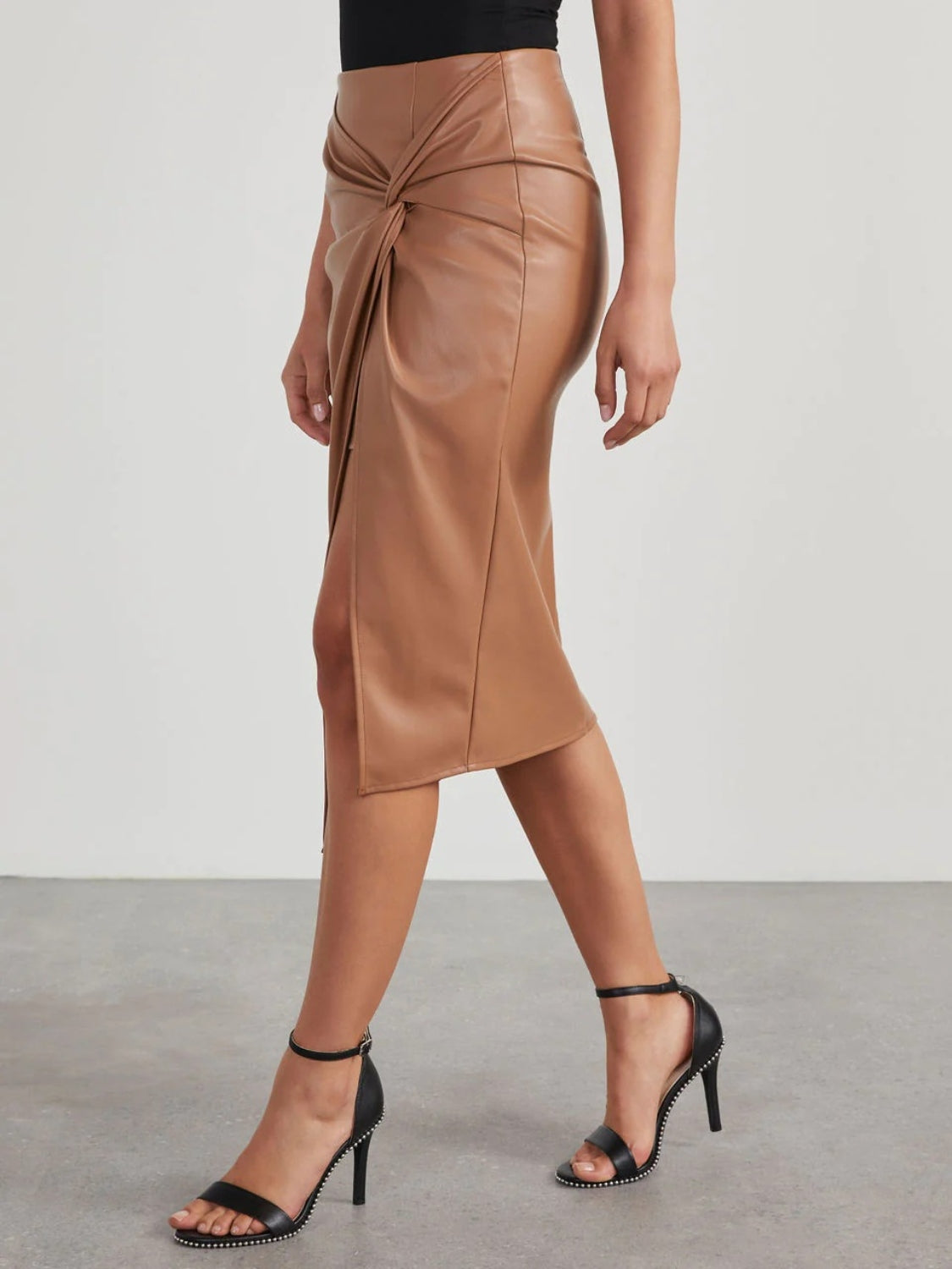 Buy Twist Detail High Waist Skirt by Faz