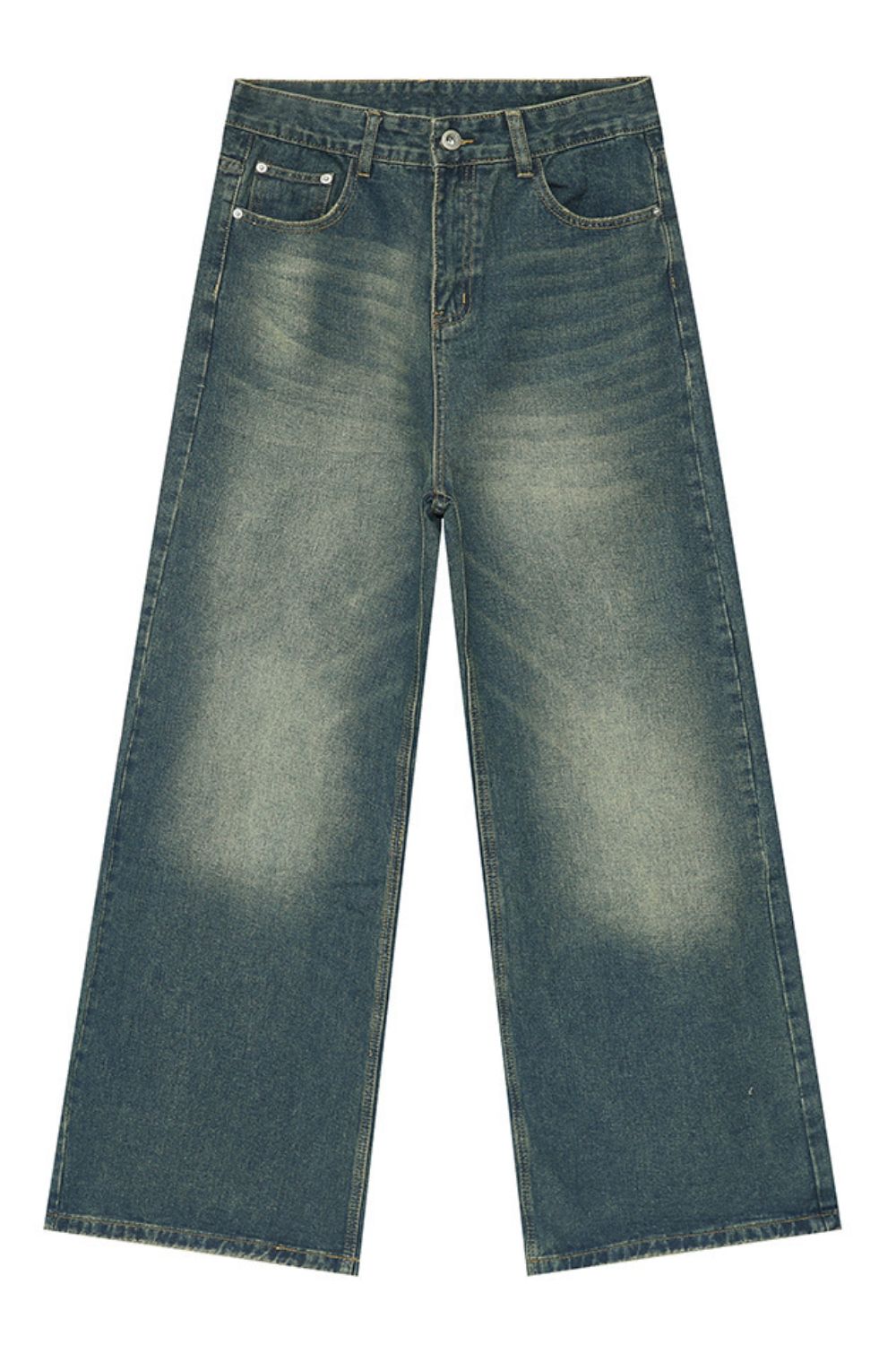 Buy Wide Leg Jeans with Pockets by Faz