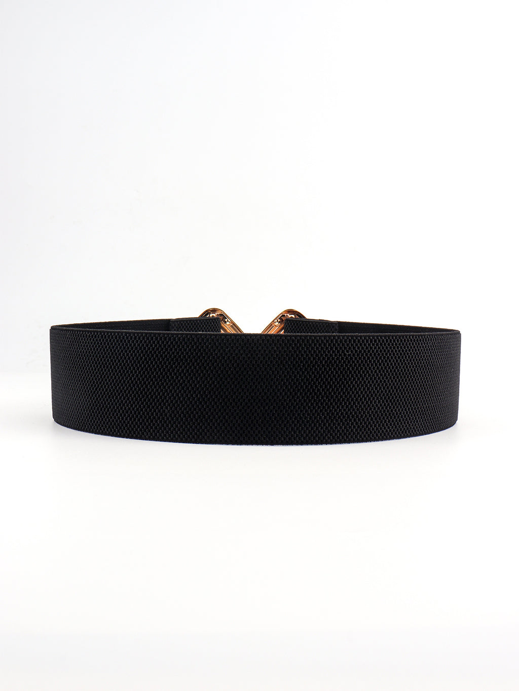 Buy Geometric Buckle Elastic Wide Belt by Faz