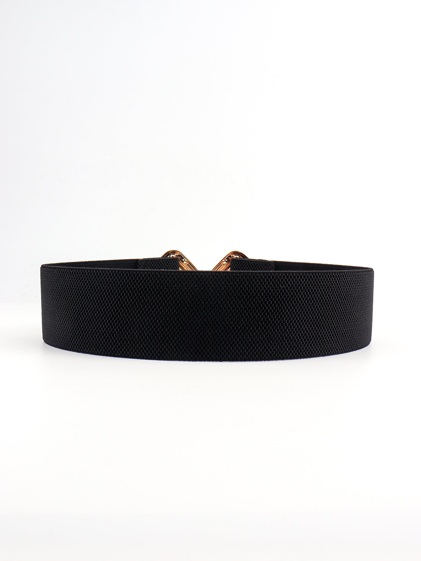 Buy Geometric Buckle Elastic Wide Belt by Faz