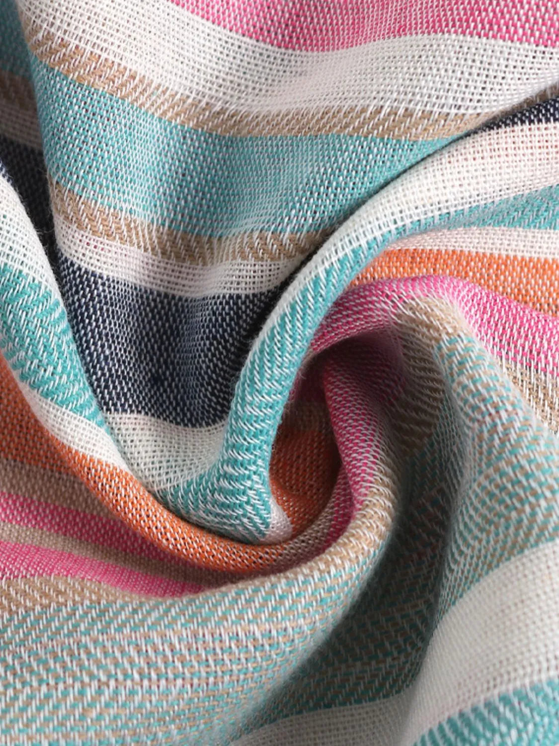 Buy Contrast Striped Square Neck Cami Dress by Faz