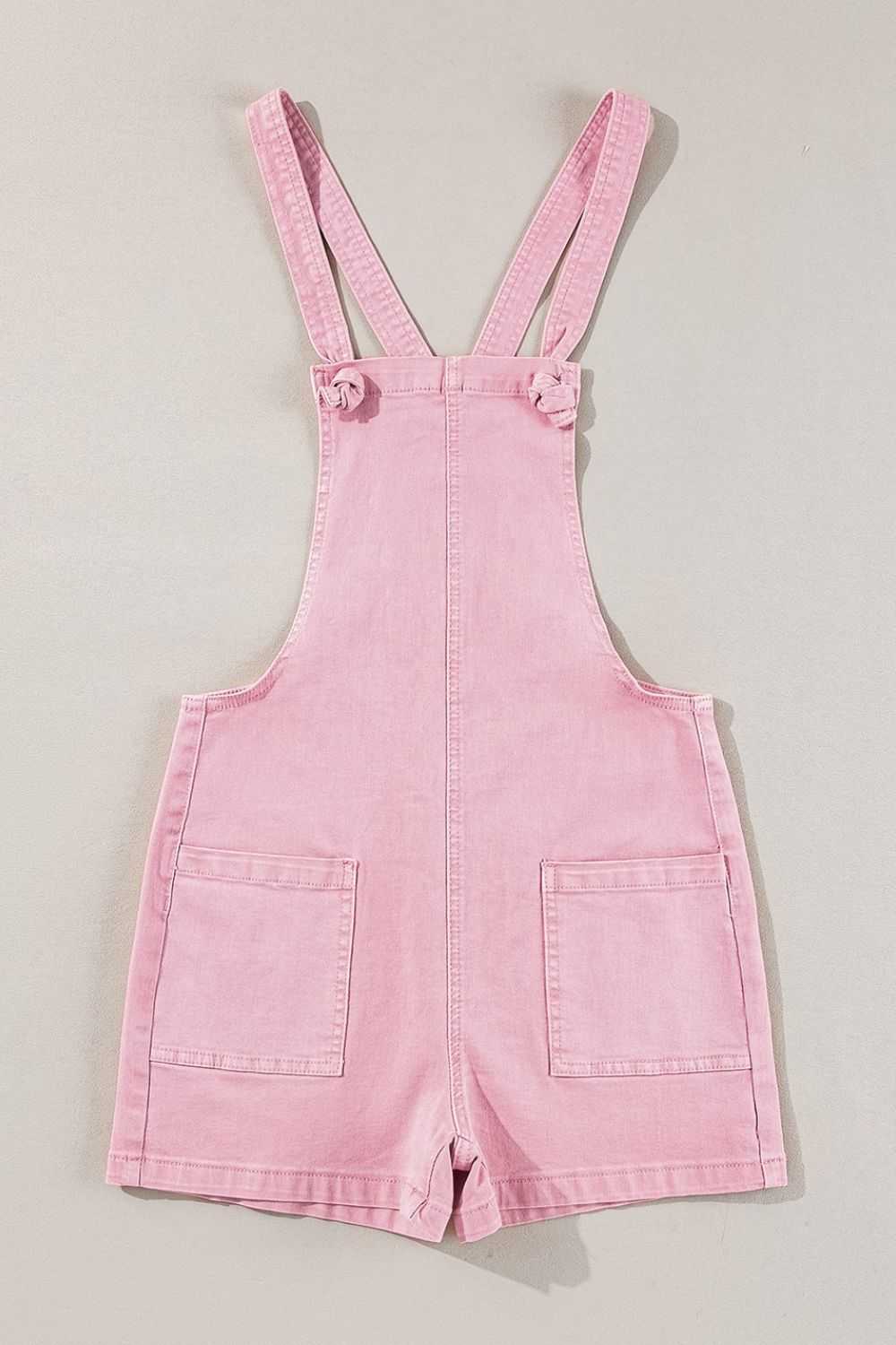 Buy Knot Straps Denim Overalls with Pockets by Faz