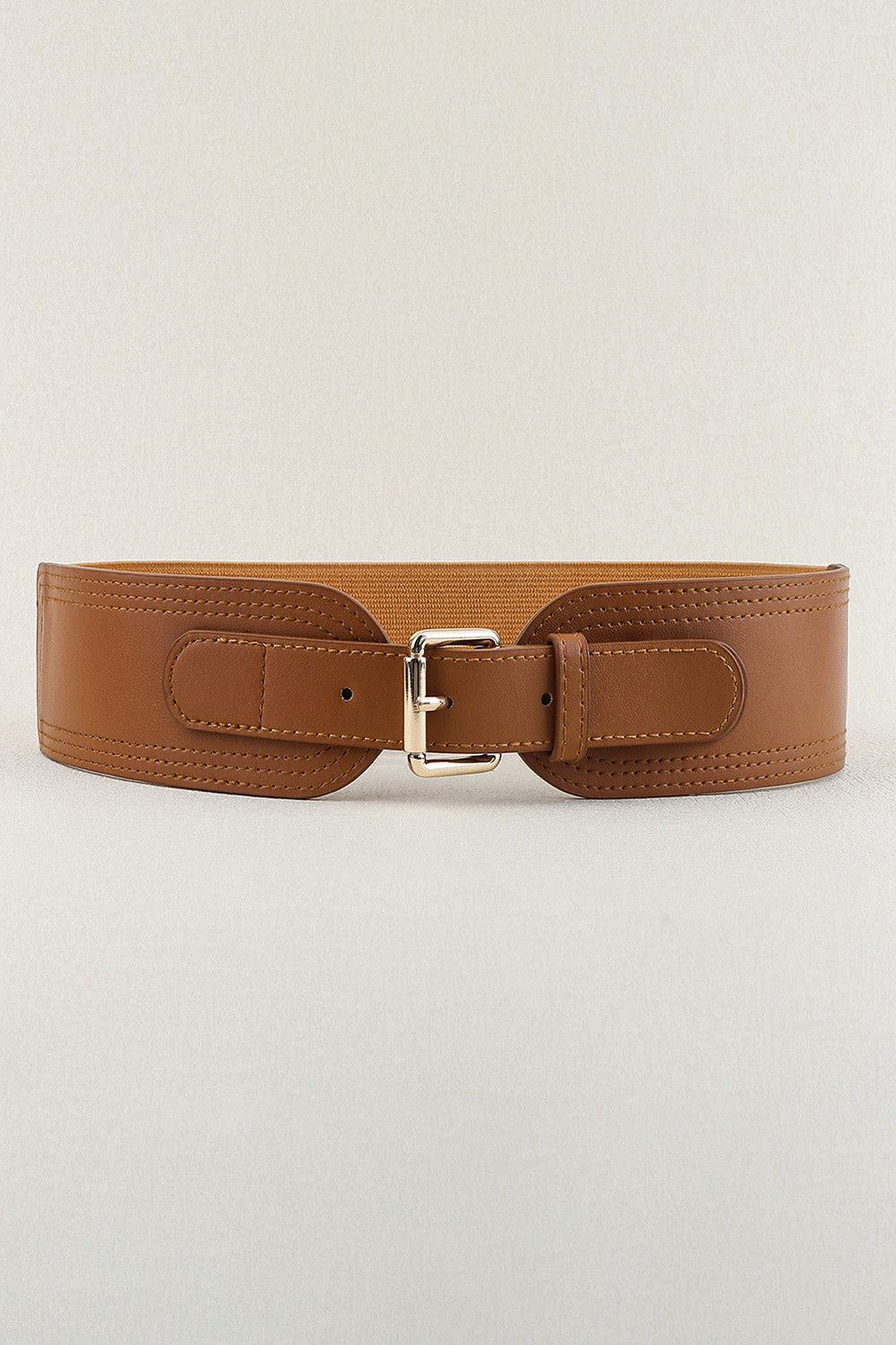 Buy Elastic Wide PU Belt by Faz