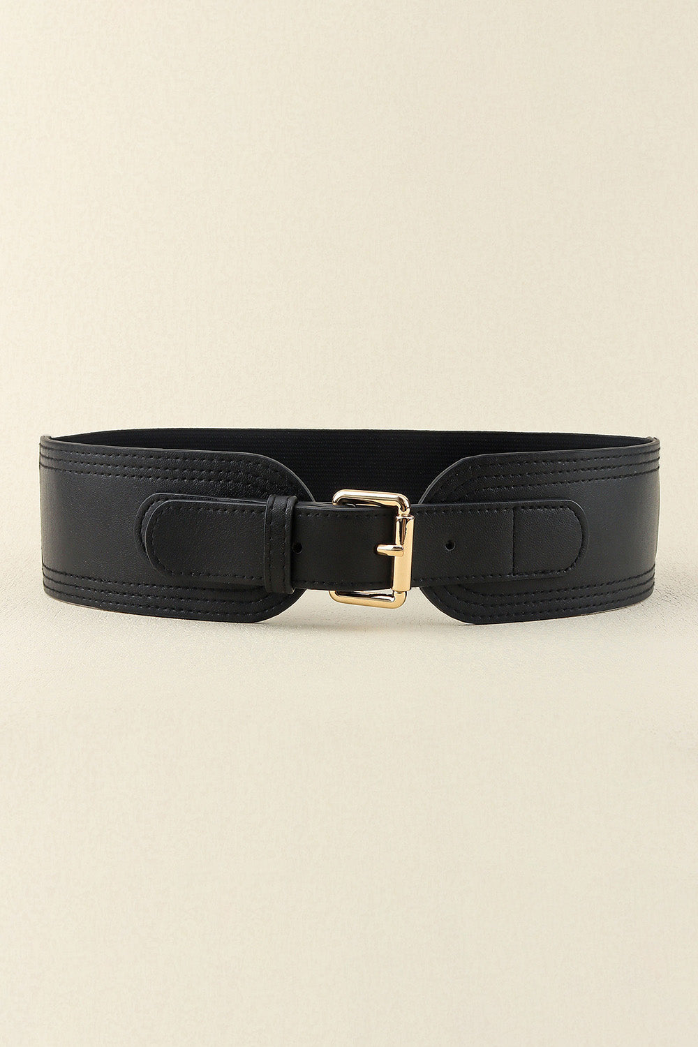 Buy Elastic Wide PU Belt by Faz