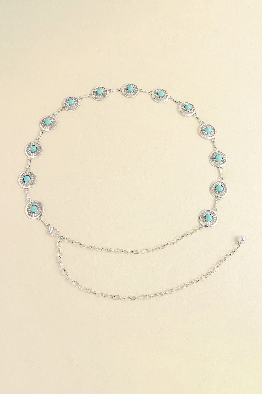 Buy Vintage Turquoise Alloy Belt by Faz