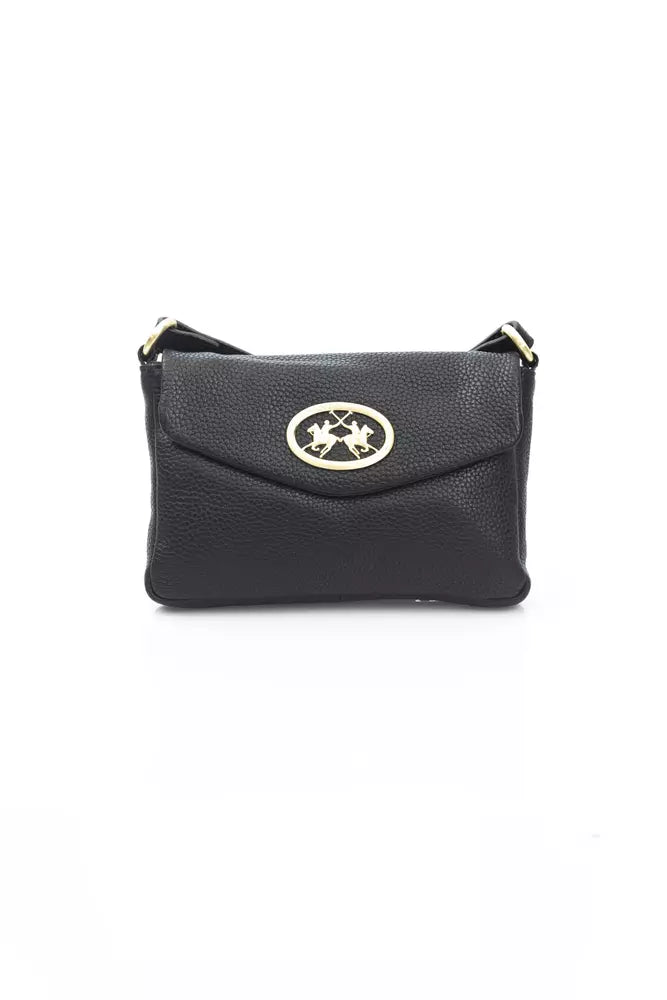 Black Leather Women Crossbody