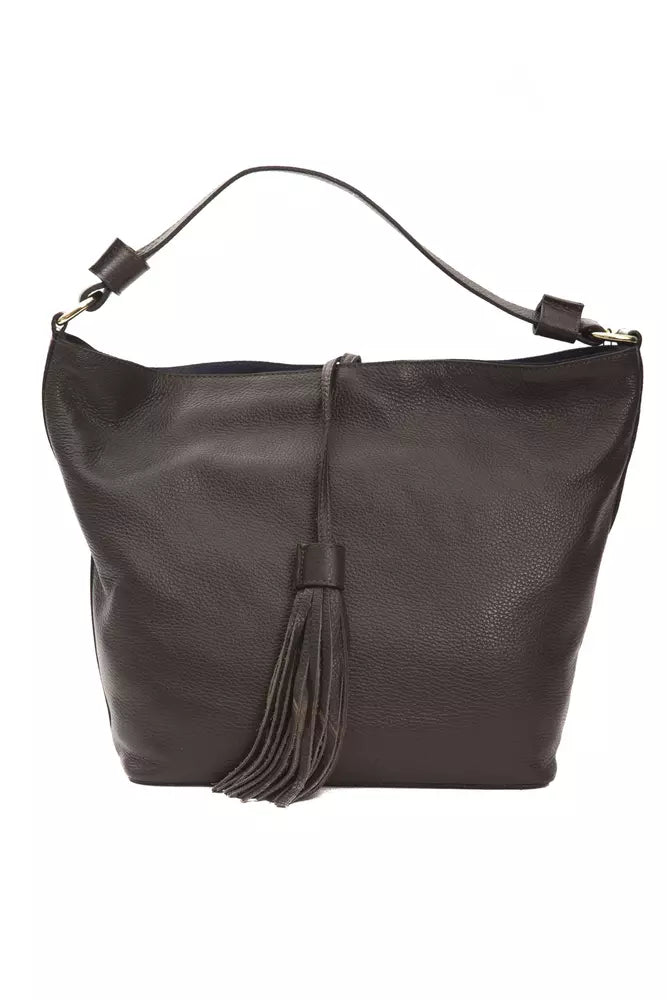 Buy Brown Leather Women Shoulder Bag by Pompei Donatella