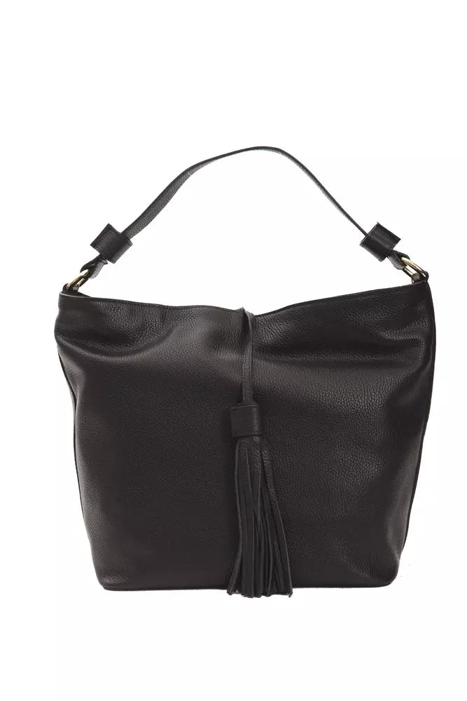 Buy Black Leather Women Shoulder Bag by Pompei Donatella