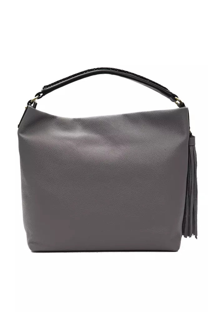 Buy Gray Leather Women Shoulder Bag by Pompei Donatella