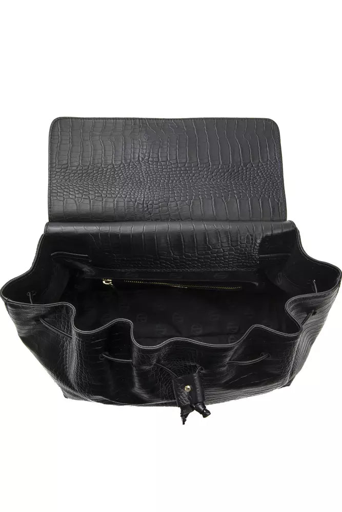 Buy Black Leather Women Handbag by Pompei Donatella