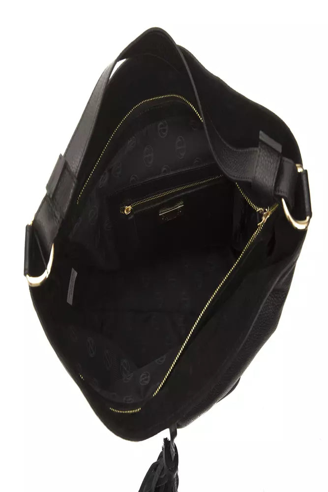 Buy Black Leather Women Shoulder Bag by Pompei Donatella