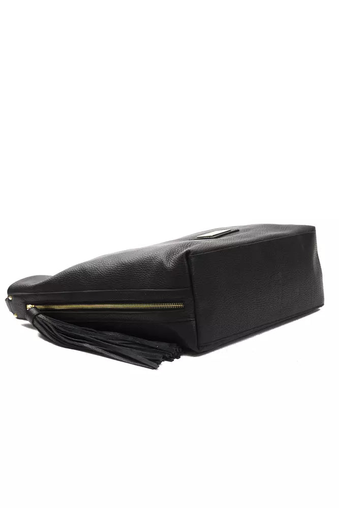 Buy Black Leather Women Shoulder Bag by Pompei Donatella