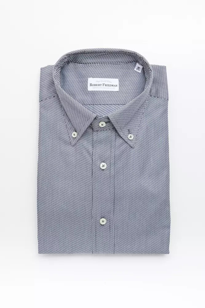 Blue Cotton Men Shirt